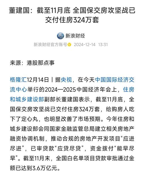 338万套！2024年已完成保交房攻坚战既定目标，头部房企在交付端仍占据主导