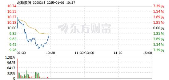 北鼎股份1月7日快速上涨