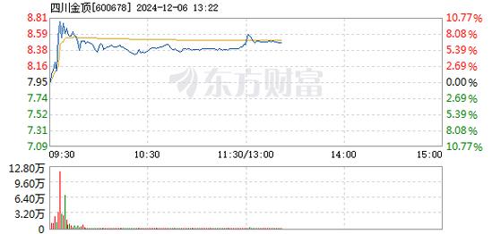 四川金顶1月7日快速上涨