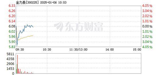 金力泰1月9日快速上涨